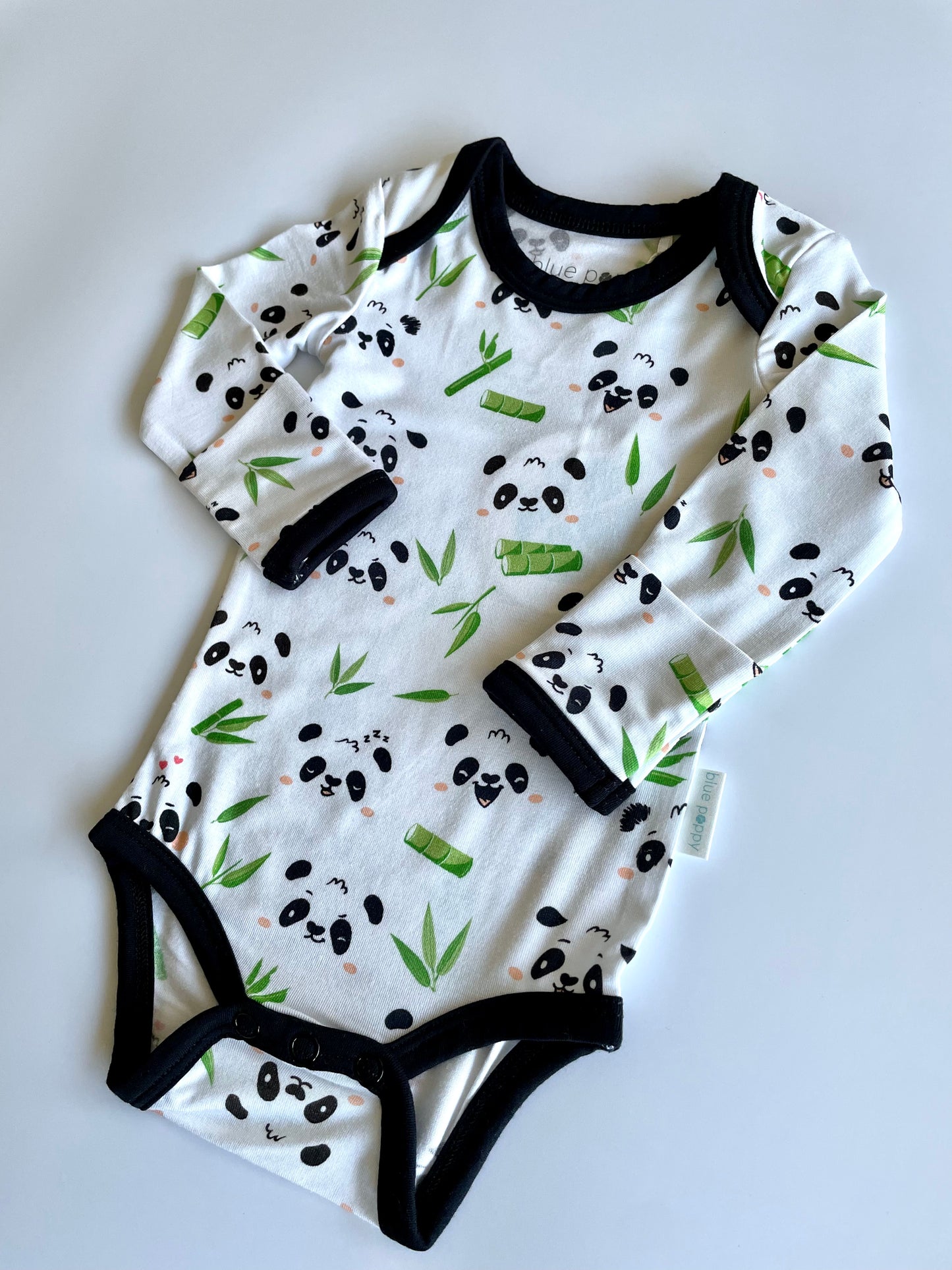 Expressions - Pandas - Long Sleeve Body Suit